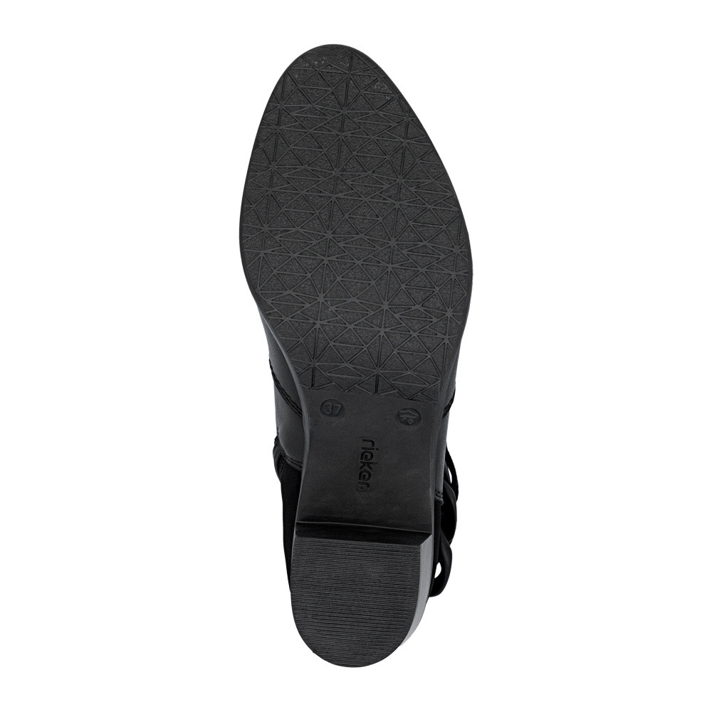 detail Dámská kotníková obuv RIEKER Y2066-00 černá W5