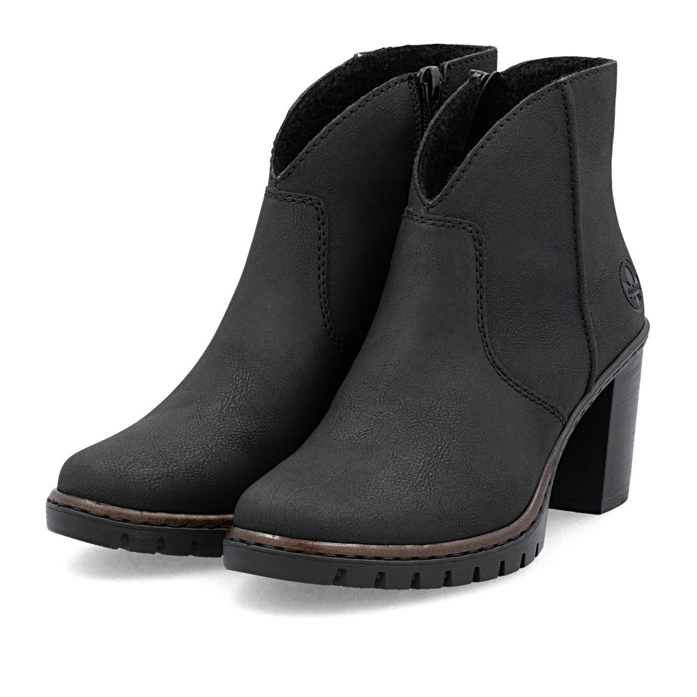 detail Dámská kotníková obuv RIEKER Y2553-00 černá W5