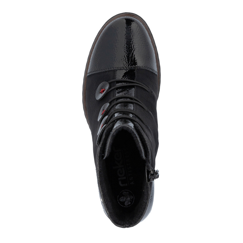 detail Dámská kotníková obuv RIEKER Y2576-00 černá W5