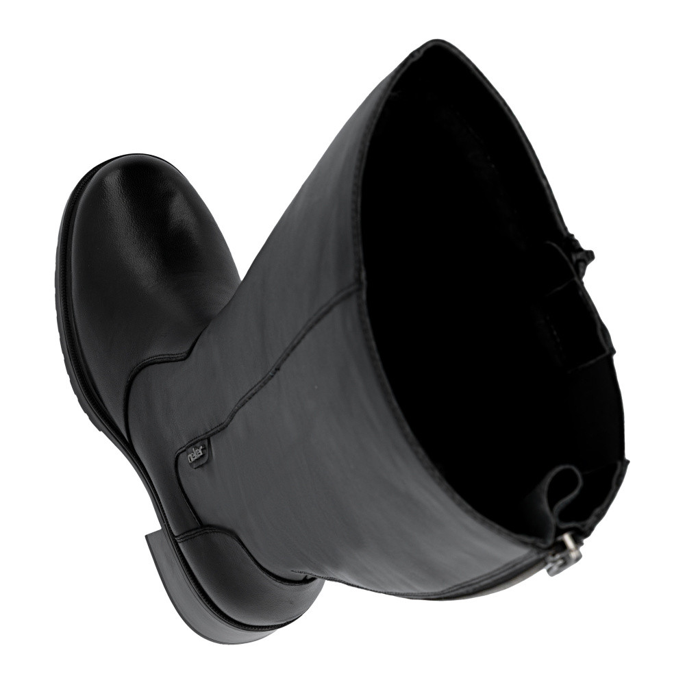 detail Dámské kozačky RIEKER Y5254-00 černá W5