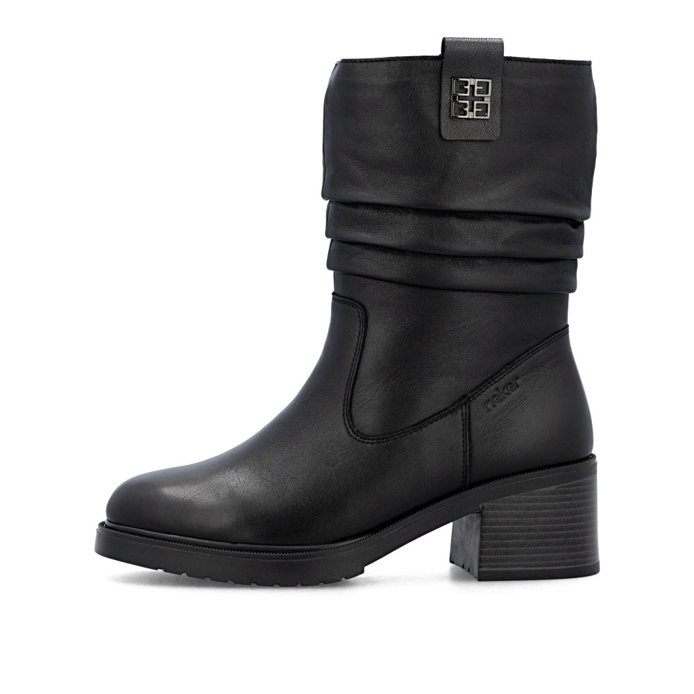 detail Dámská kotníková obuv RIEKER Y5257-00   BLACK   H/W5