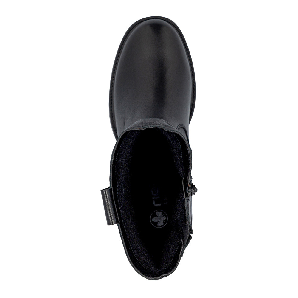 detail Dámská kotníková obuv RIEKER Y5257-00   BLACK   H/W5