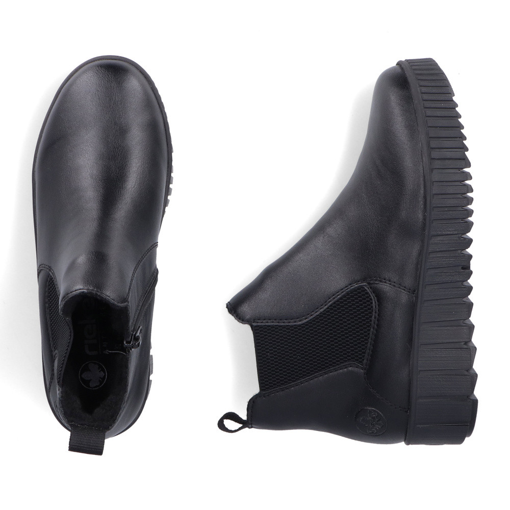 detail Dámská kotníková obuv RIEKER Y6151-00 černá W5