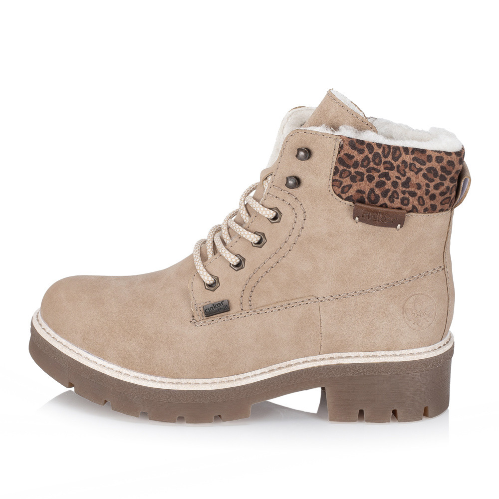 detail Dámská kotníková obuv RIEKER Y8118-60 béžová W5