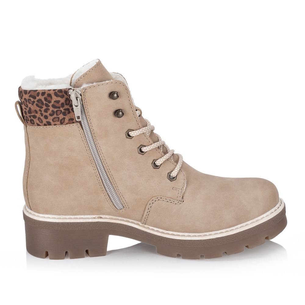 detail Dámská kotníková obuv RIEKER Y8118-60 béžová W5