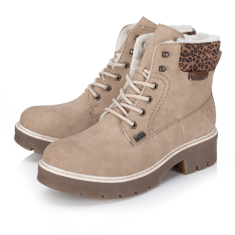 detail Dámská kotníková obuv RIEKER Y8118-60 béžová W5
