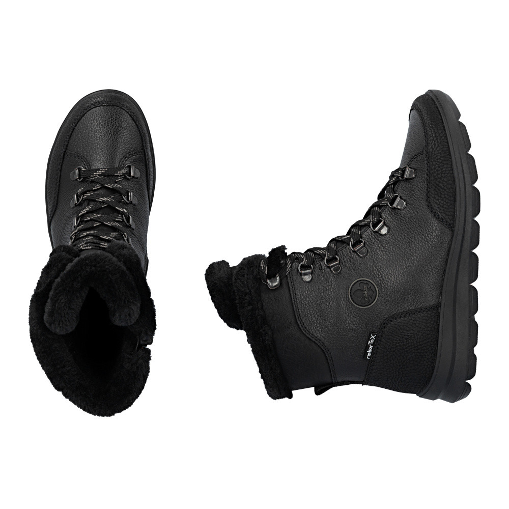 detail Dámská kotníková obuv RIEKER Z0000-00 černá W5