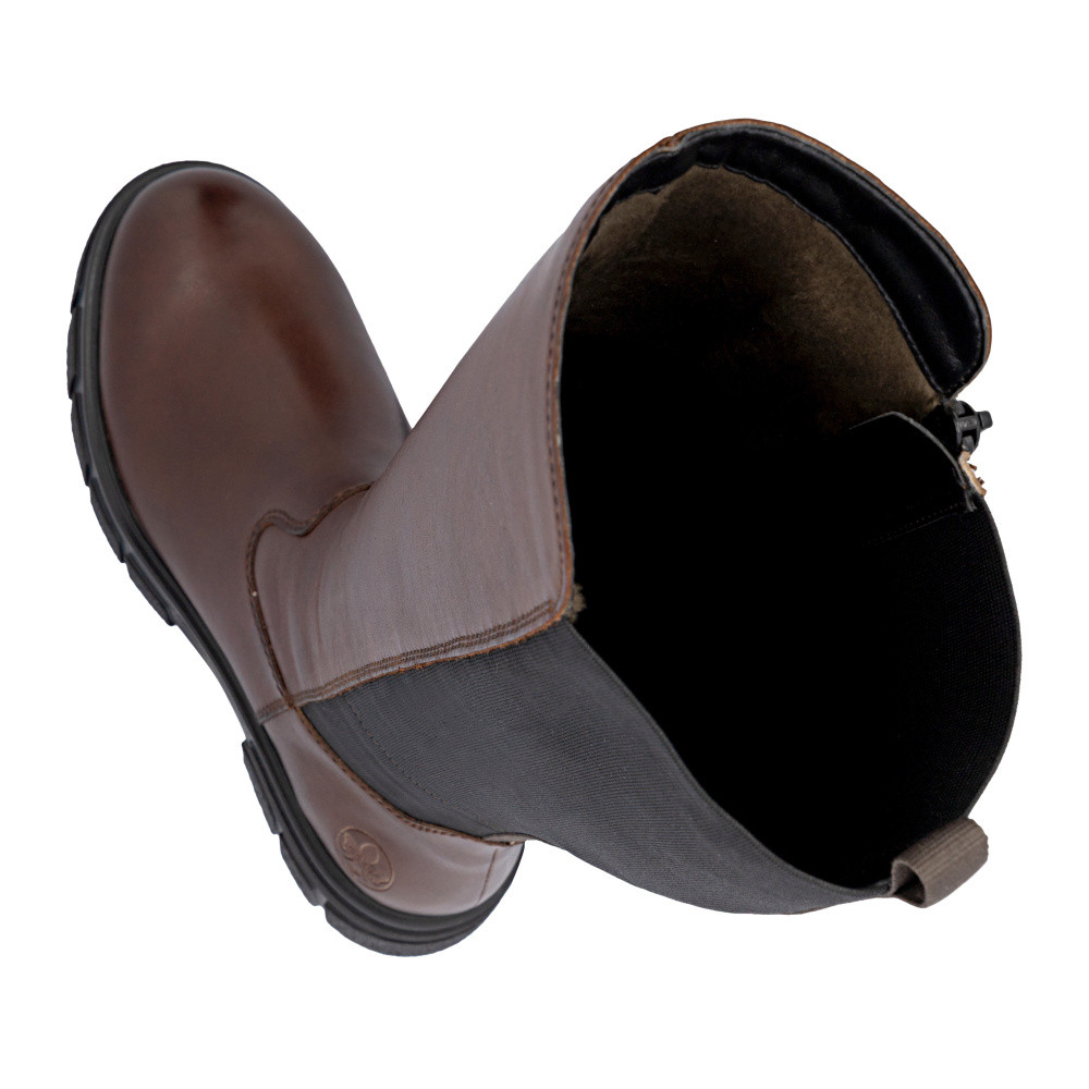 detail Dámské kozačky RIEKER Z9158-27 hnědá W5