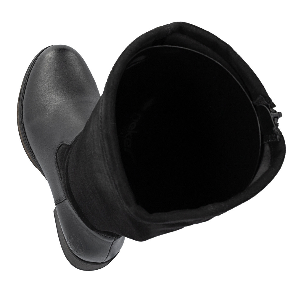 detail Dámské kozačky RIEKER Z9551-00 černá W5