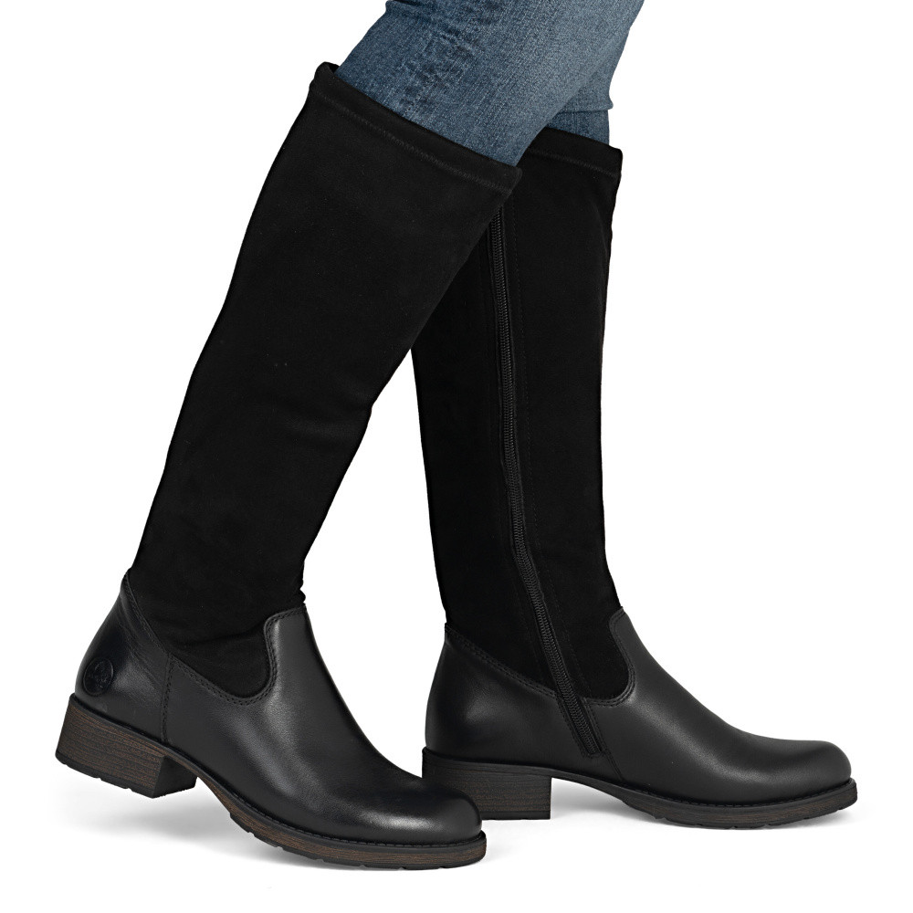 detail Dámské kozačky RIEKER Z9551-00 černá W5