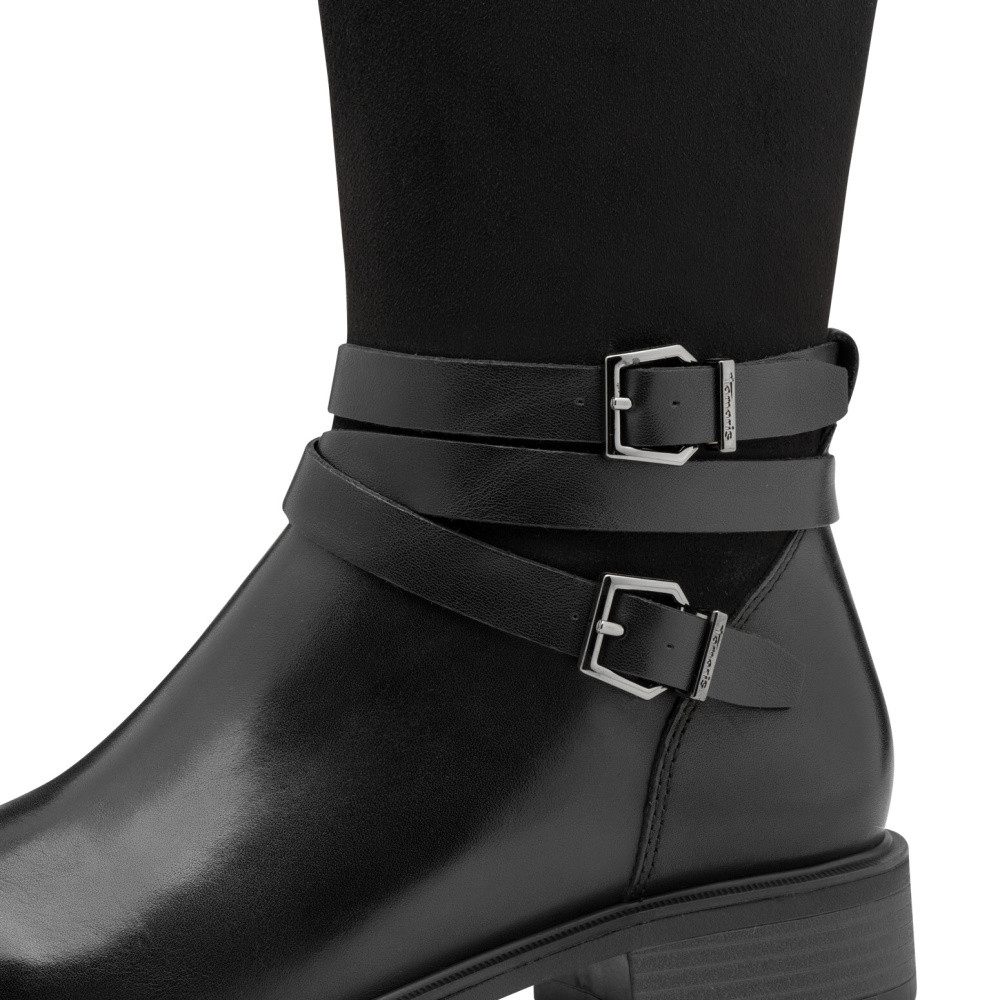 detail Dámské kozačky TAMARIS 1-25614-45   BLACK 001   H/W5