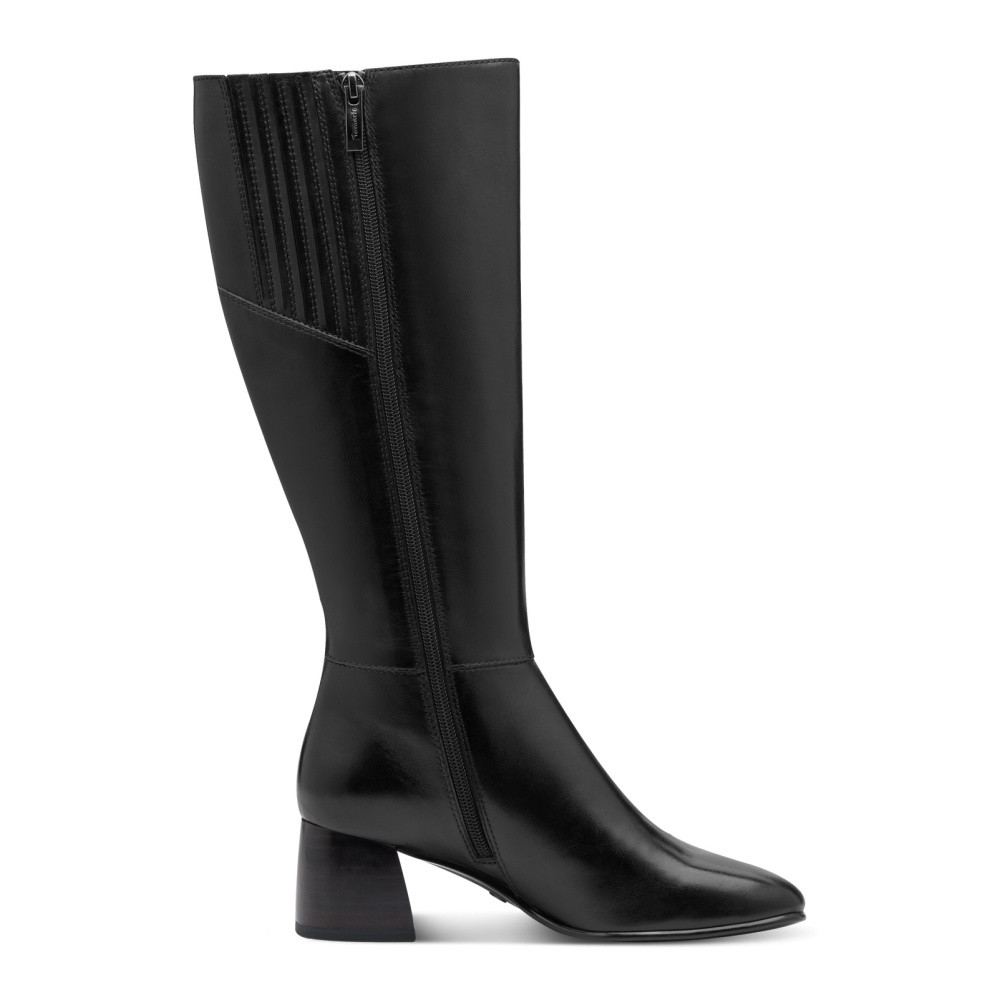 detail Dámské kozačky TAMARIS 1-25624-45   BLACK LEATHER 003   H/W5