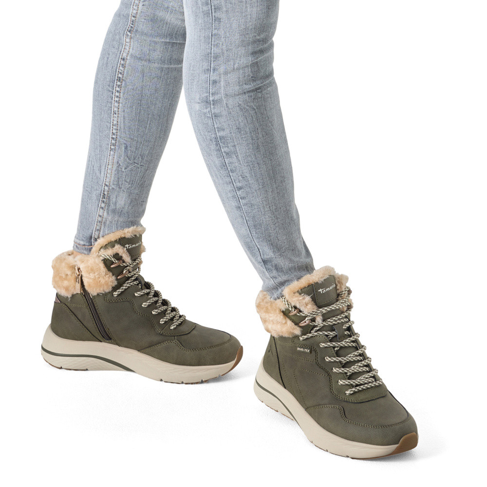 detail Dámská kotníková obuv TAMARIS 26278-45-722 zelená W5