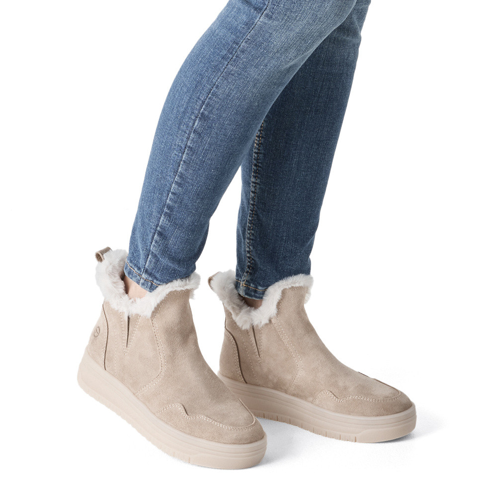 detail Dámská kotníková obuv TAMARIS 26425-45-400 béžová W5