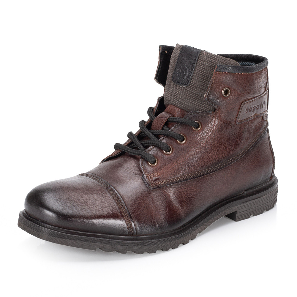 detail Pánská kotníková obuv BUGATTI 325-A0U3T-3500-6100 hnědá W5