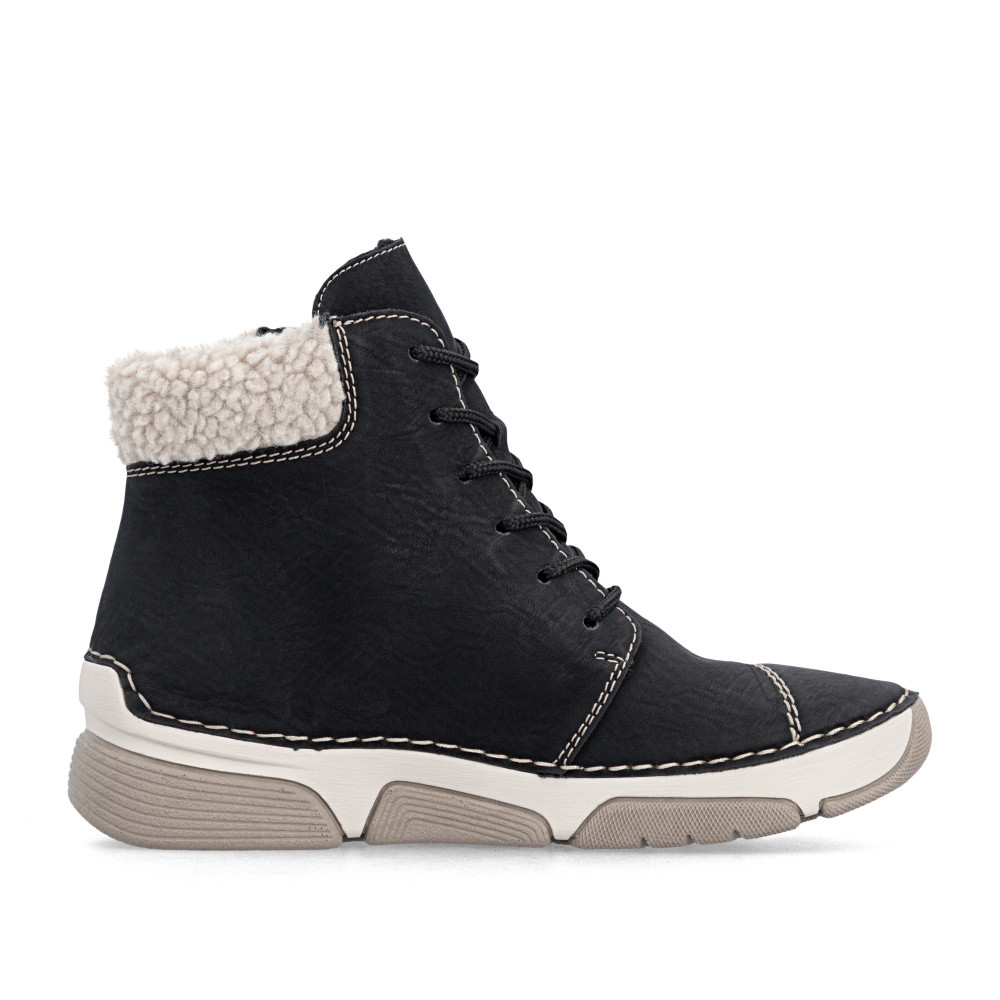 detail Dámská kotníková obuv RIEKER 45931-00   BLACK   H/W6