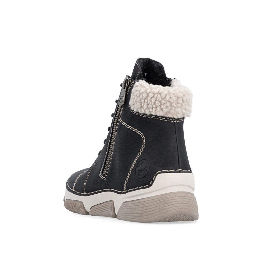 detail Dámská kotníková obuv RIEKER 45931-00   BLACK   H/W6