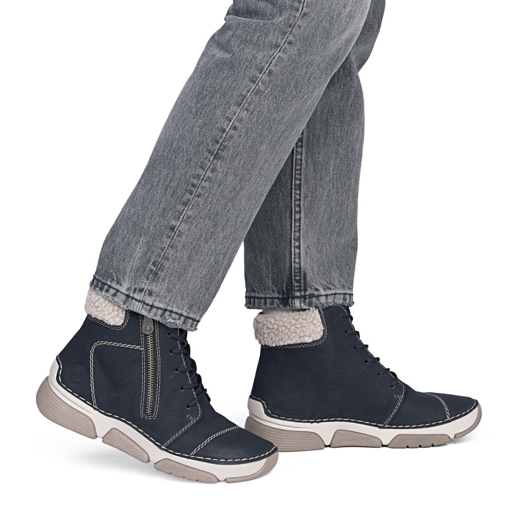 detail Dámská kotníková obuv RIEKER 45931-00   BLACK   H/W6