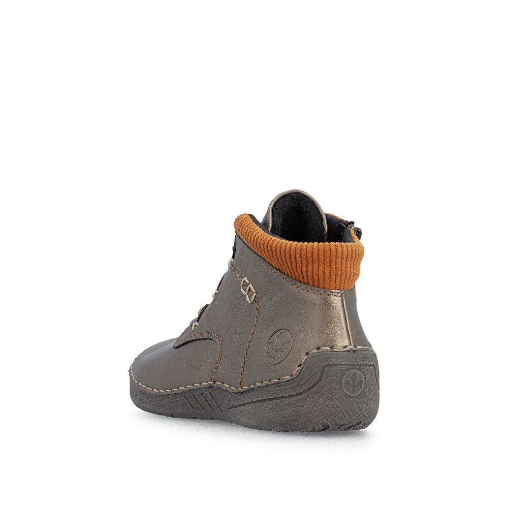detail Dámská kotníková obuv RIEKER 52544-90 zlatá W6