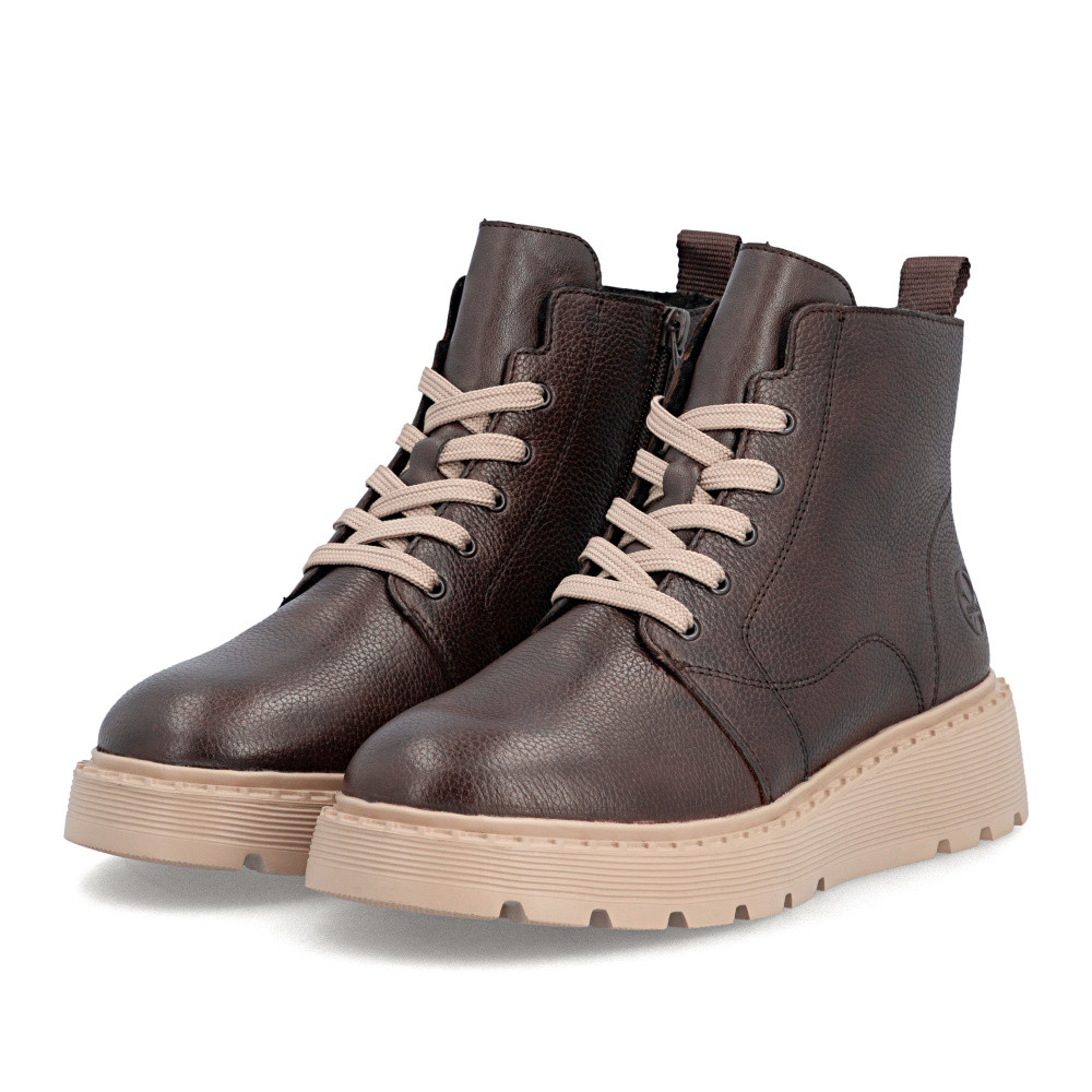 detail Dámská kotníková obuv RIEKER 70405-25   BROWN   H/W6