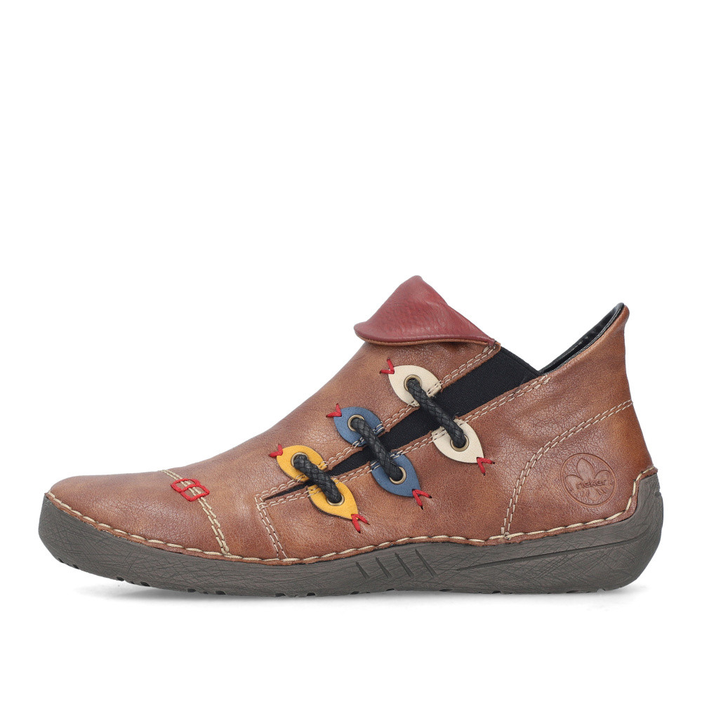 detail Dámská kotníková obuv RIEKER 72581-21 hnědá W6