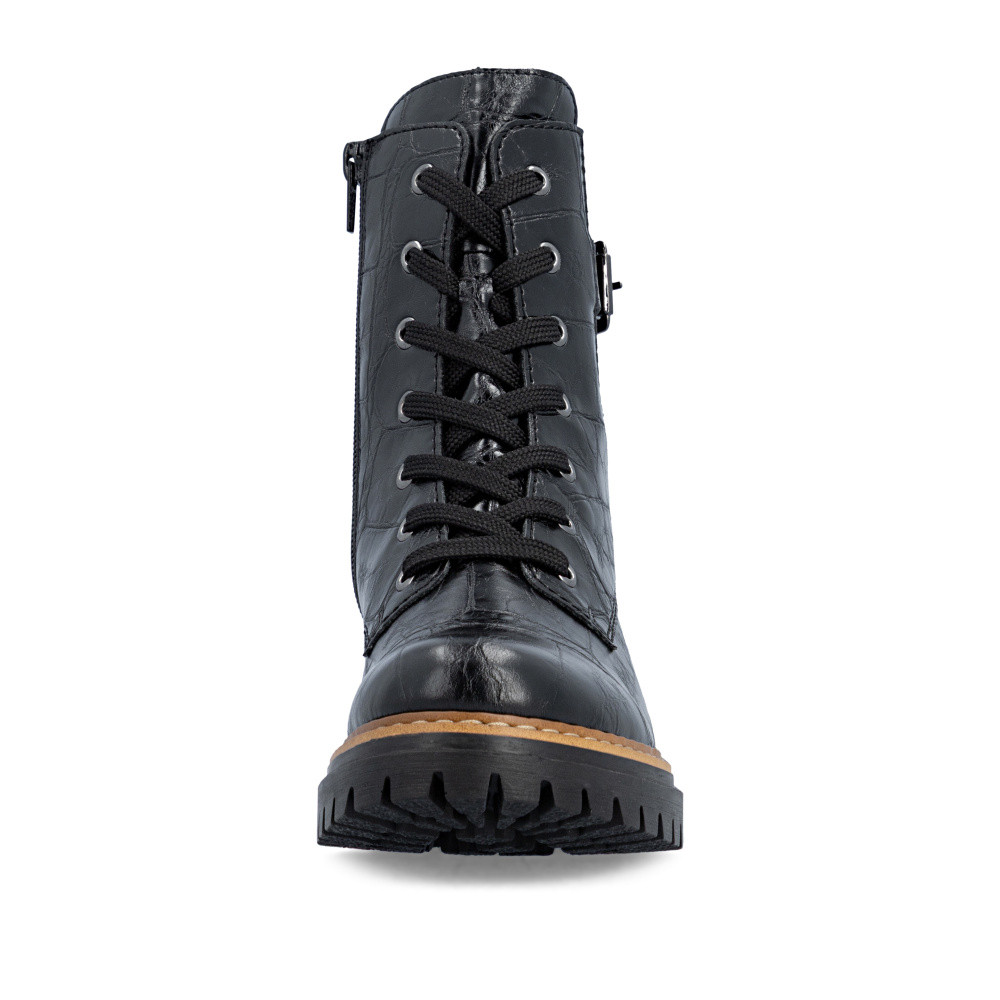detail Dámská kotníková obuv RIEKER 72631-01   BLACK   H/W6