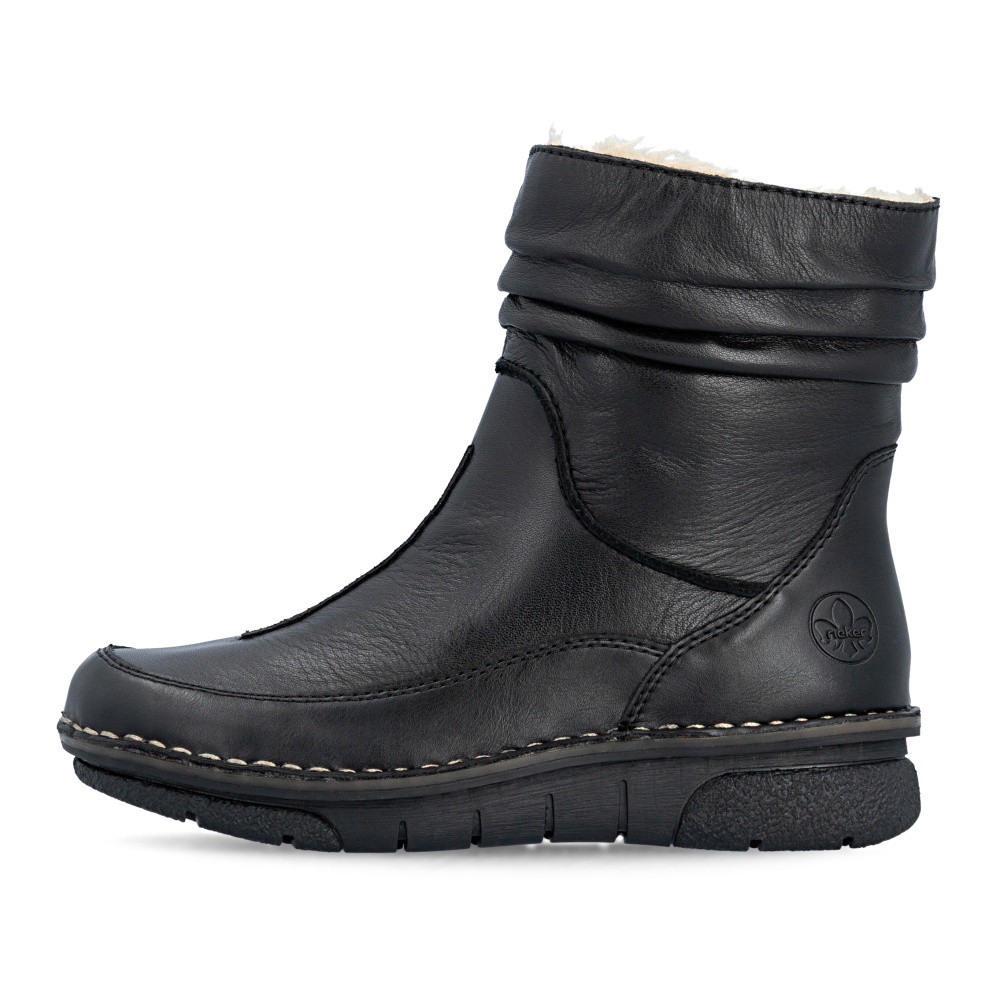 detail Dámská kotníková obuv RIEKER 73366-01 černá W6