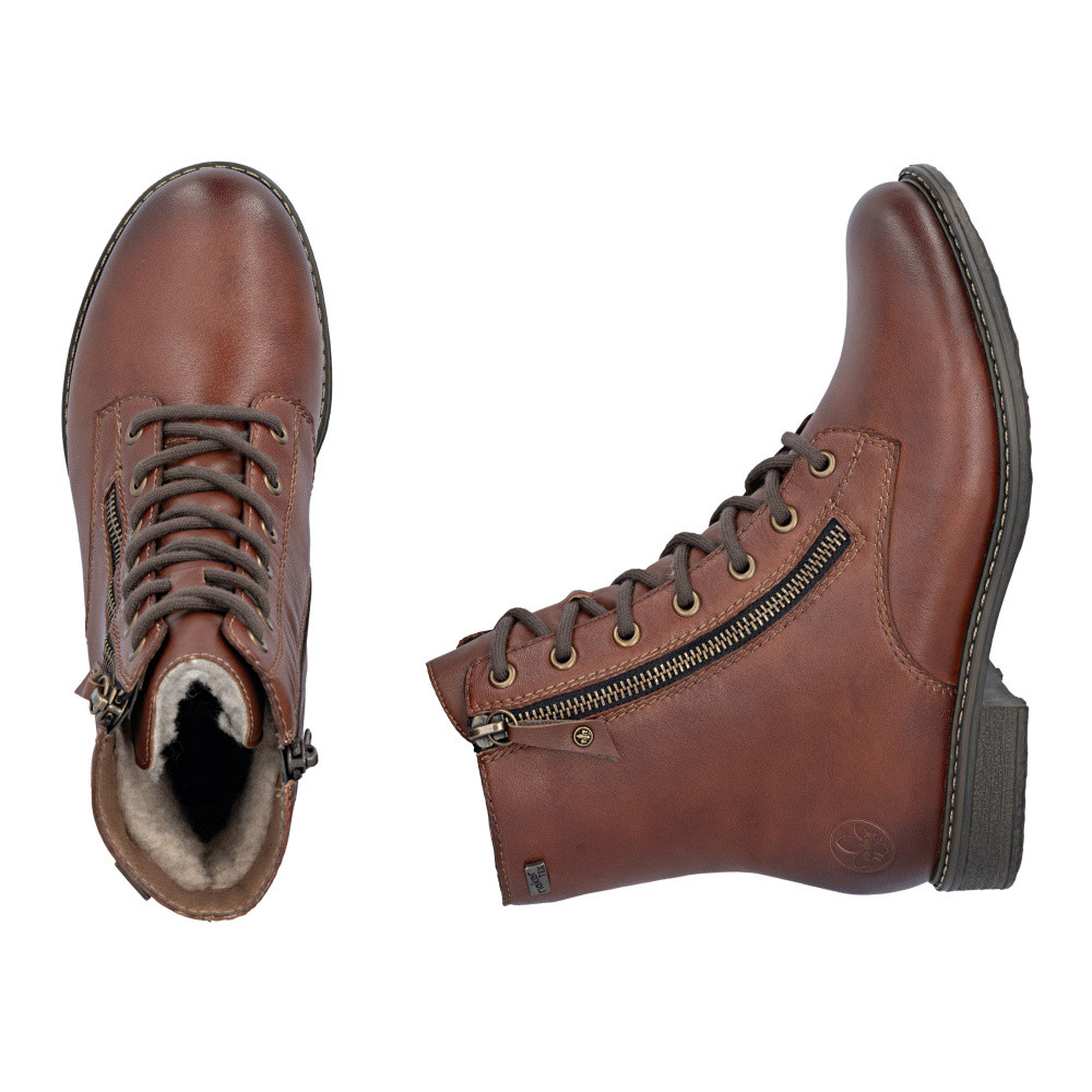 detail Dámská kotníková obuv RIEKER 74805-22   BROWN   H/W6