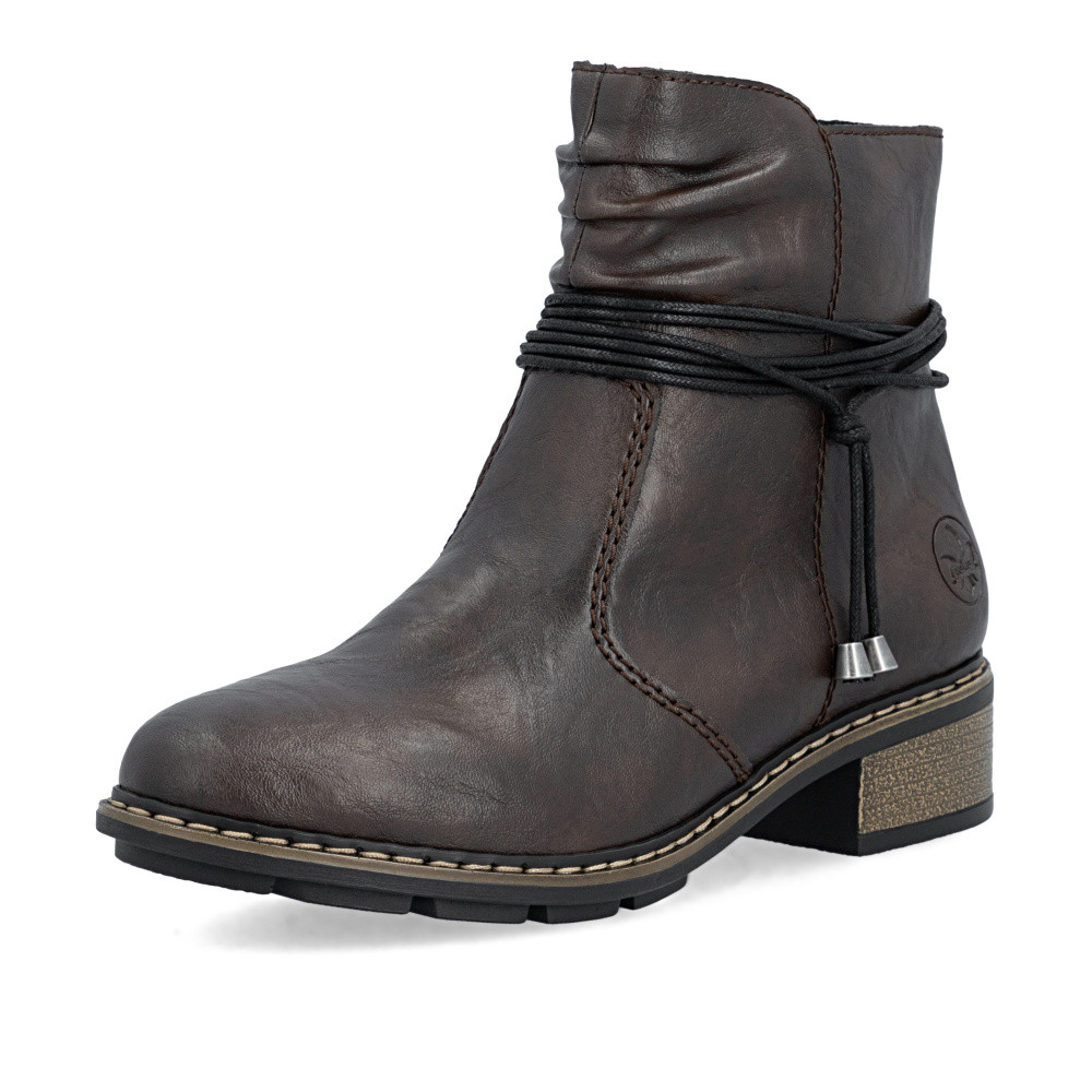 detail Dámská kotníková obuv RIEKER 77263-25   BROWN   H/W6