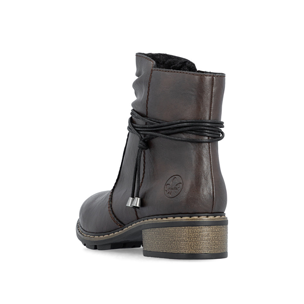 detail Dámská kotníková obuv RIEKER 77263-25   BROWN   H/W6