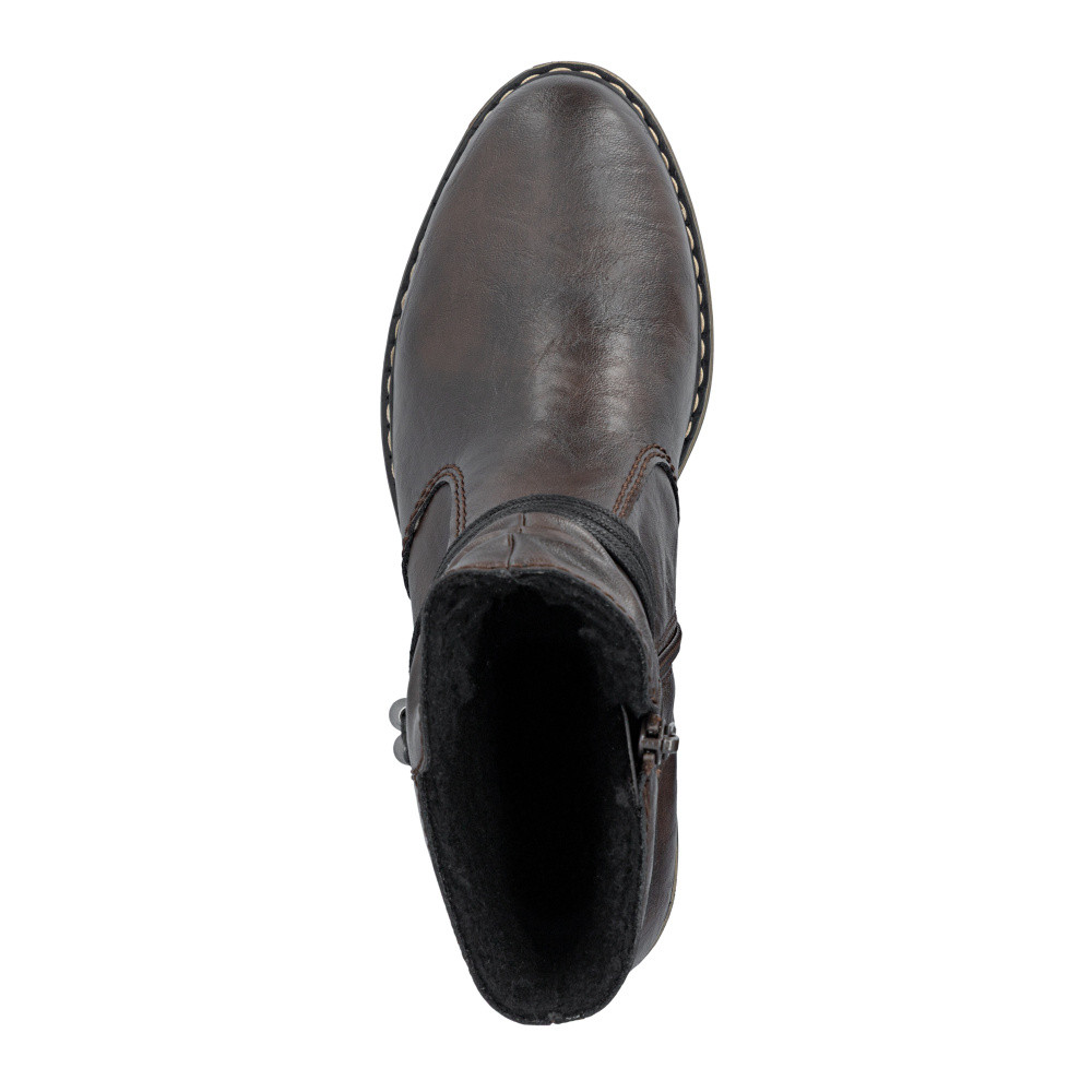 detail Dámská kotníková obuv RIEKER 77263-25   BROWN   H/W6