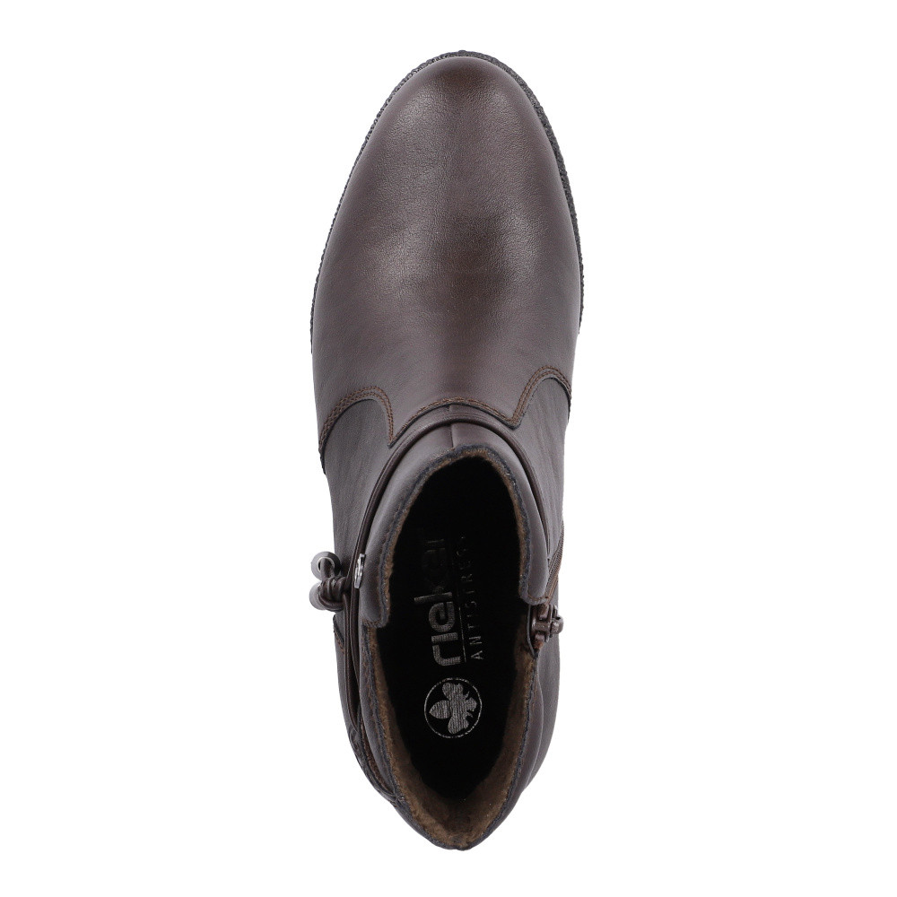 detail Dámská kotníková obuv RIEKER 77667-25   BROWN   H/W6