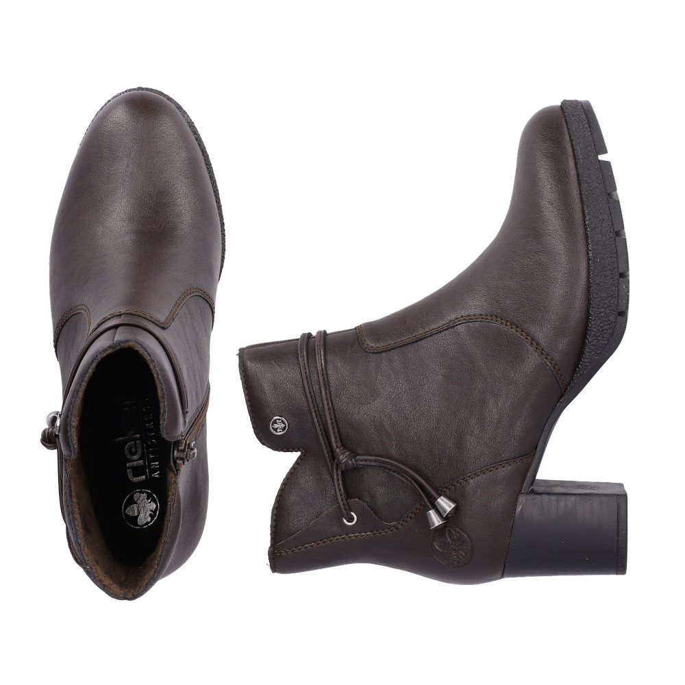 detail Dámská kotníková obuv RIEKER 77667-25   BROWN   H/W6