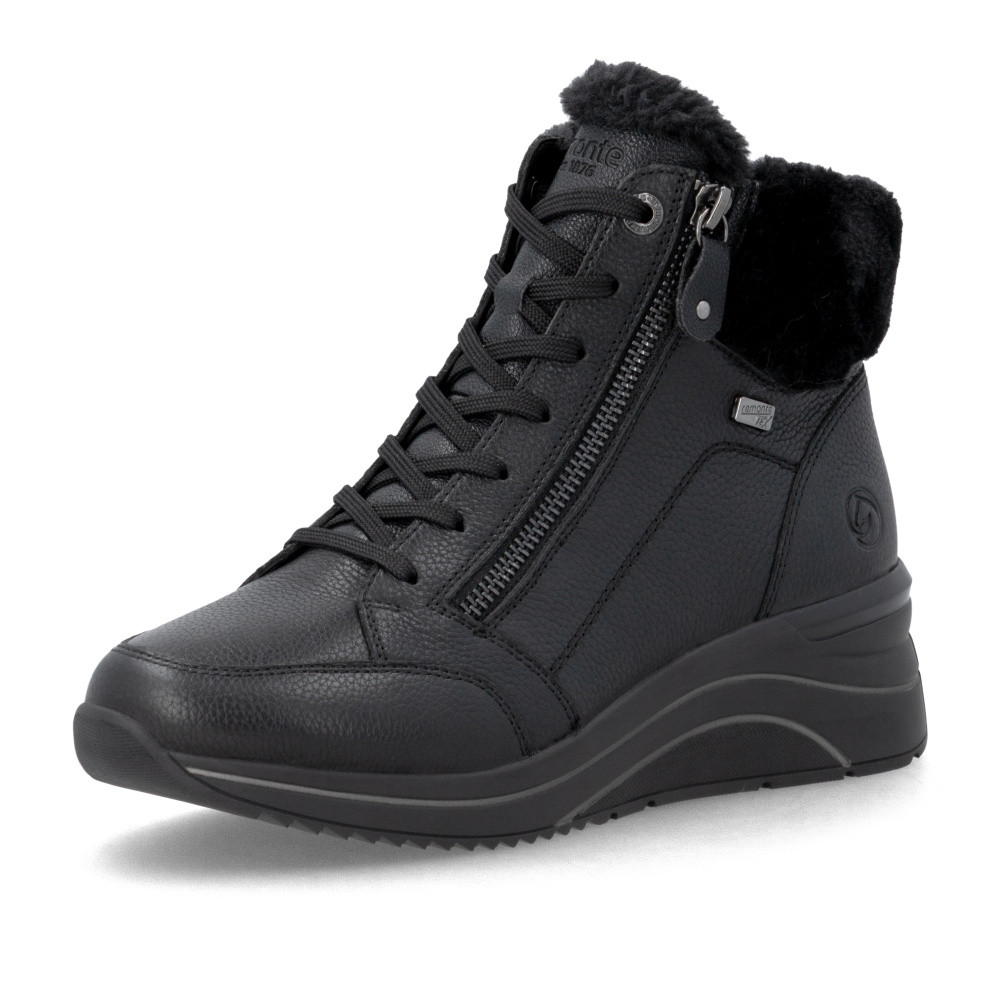detail Dámská kotníková obuv REMONTE D0T77-00   BLACK   H/W6