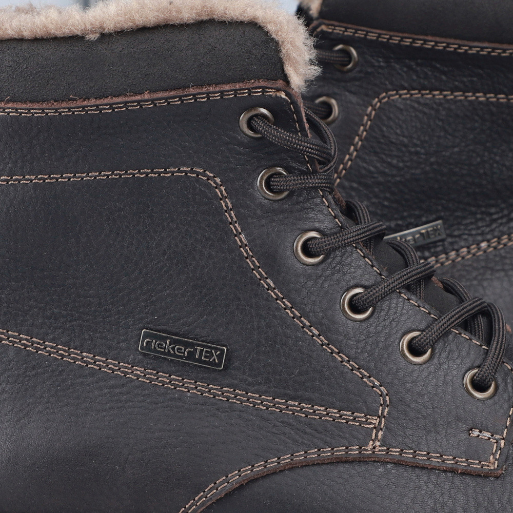 detail Pánská kotníková obuv RIEKER 33420-25 hnědá W6