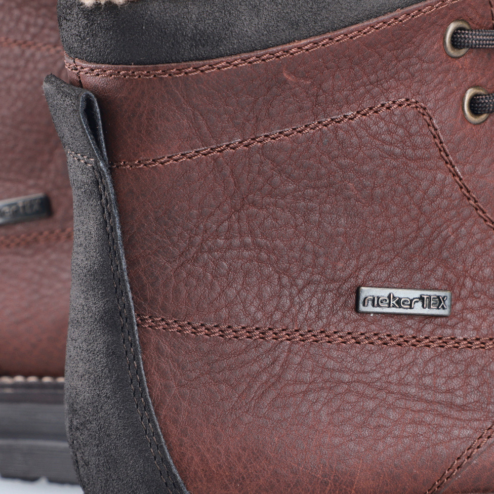 detail Pánská kotníková obuv RIEKER 33420-26 hnědá W6
