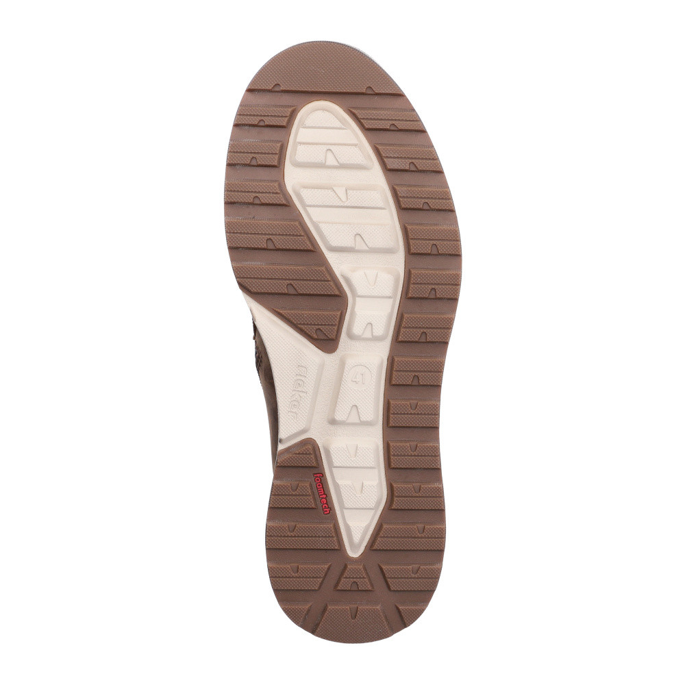 detail Pánská kotníková obuv RIEKER B5546-26   BROWN COMBINATION   H/W6