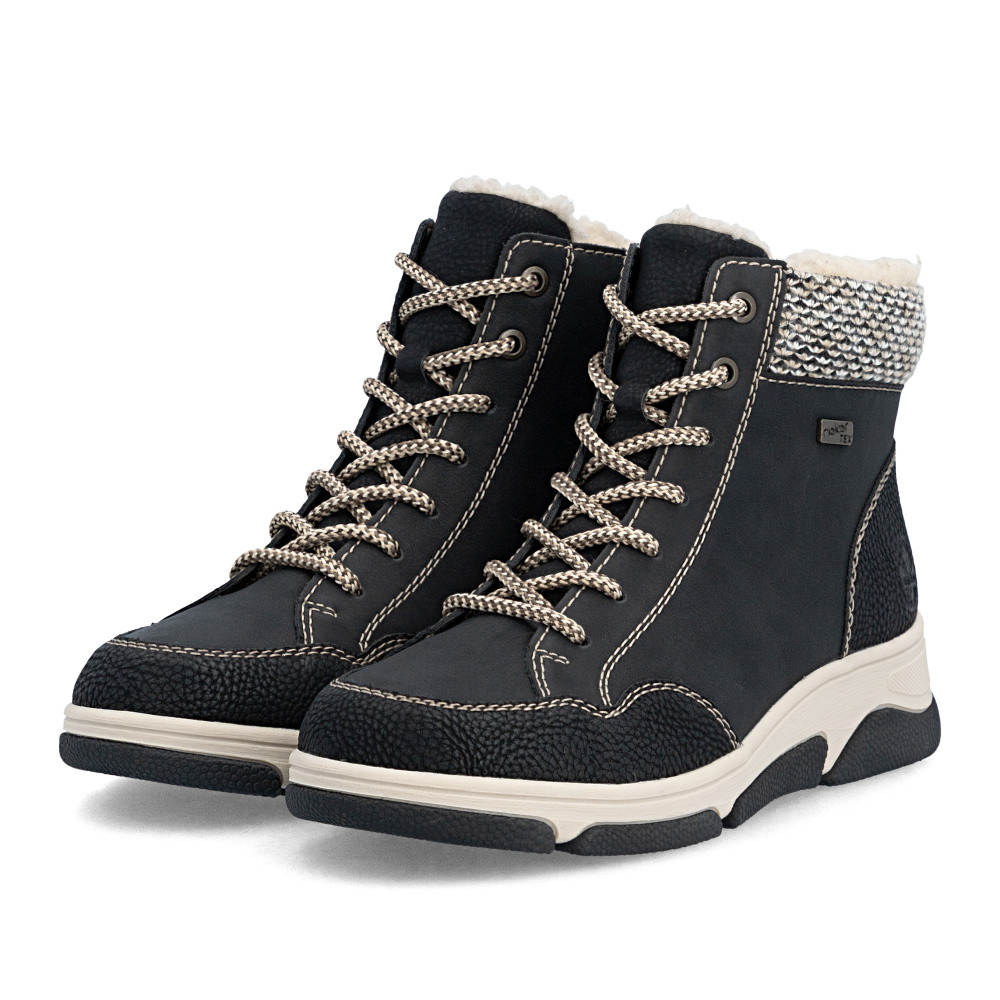 detail Dámská kotníková obuv RIEKER L5602-00   BLACK   H/W6