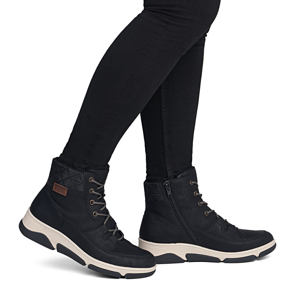detail Dámská kotníková obuv RIEKER L5603-00   BLACK   H/W6