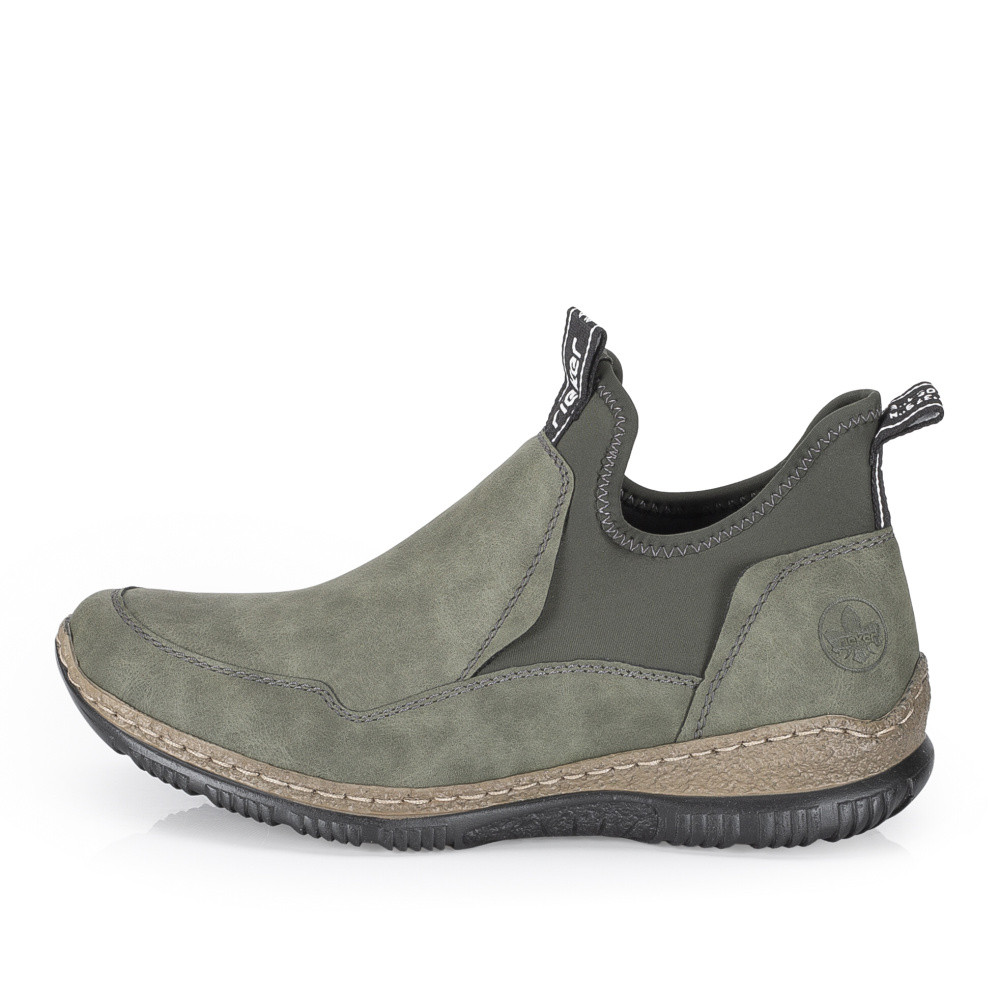 detail Dámská kotníková obuv RIEKER N3275-55 zelená W6