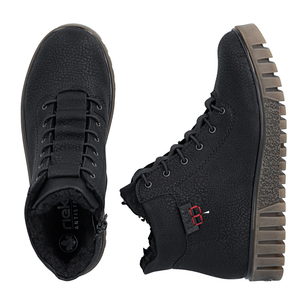 detail Dámská kotníková obuv RIEKER Y3469-00   BLACK   H/W6