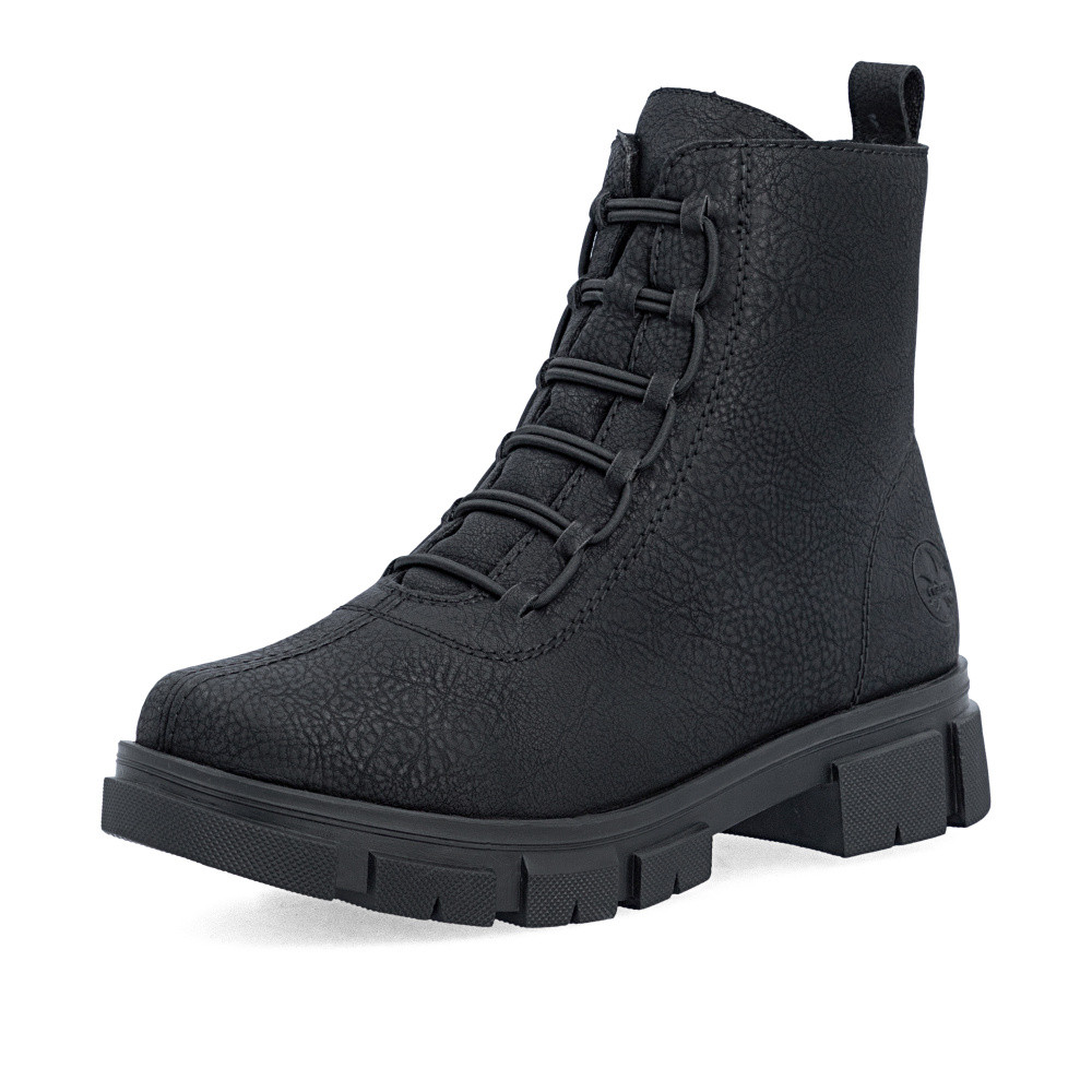 detail Dámská kotníková obuv RIEKER Y7150-01   BLACK   H/W6