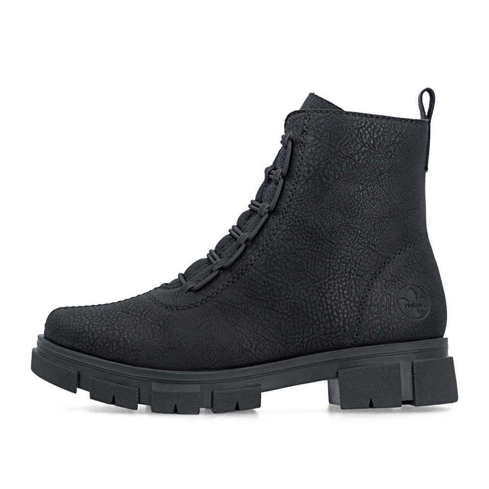 detail Dámská kotníková obuv RIEKER Y7150-01   BLACK   H/W6