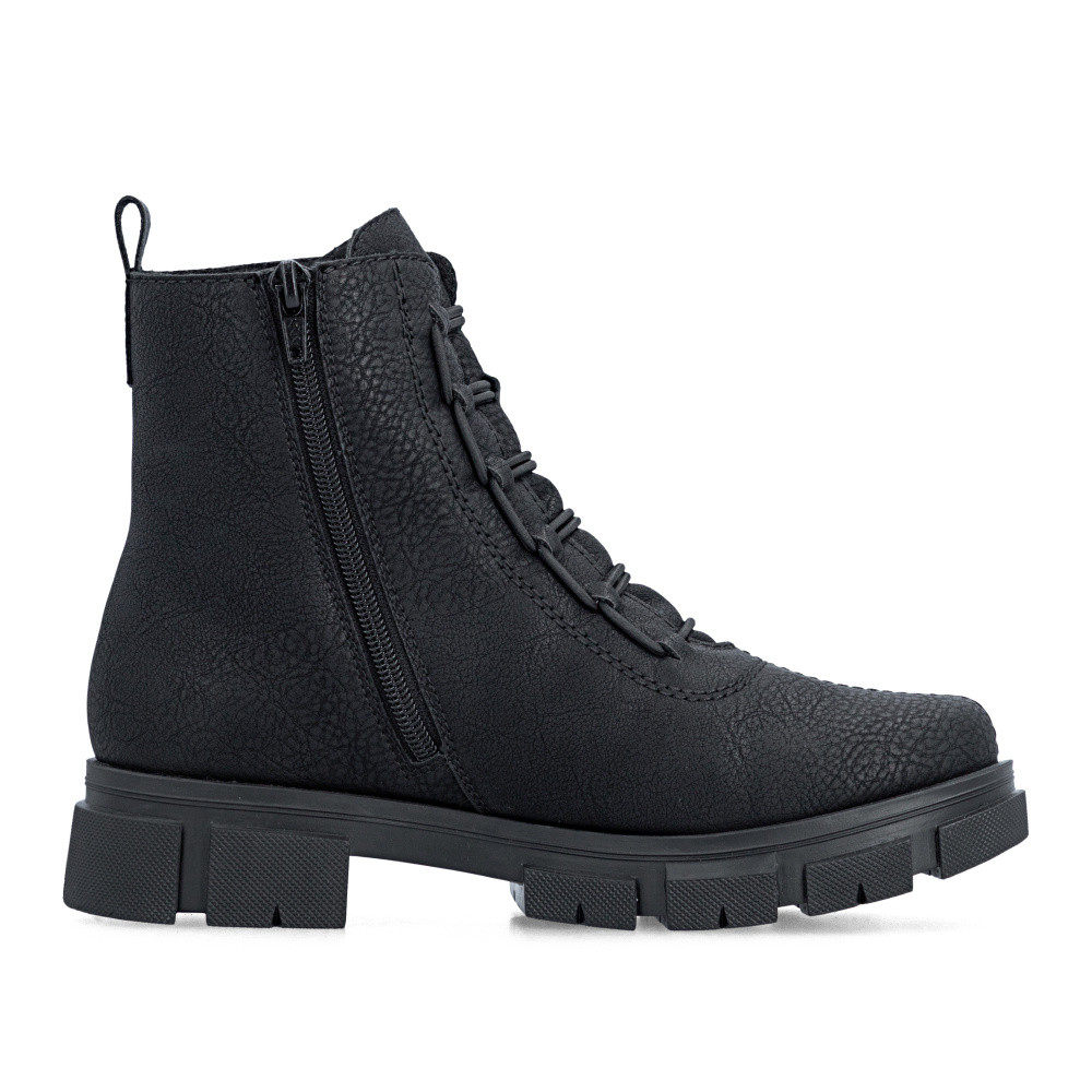 detail Dámská kotníková obuv RIEKER Y7150-01   BLACK   H/W6