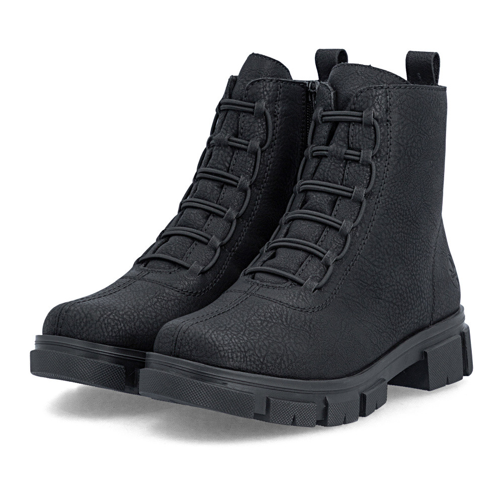 detail Dámská kotníková obuv RIEKER Y7150-01   BLACK   H/W6