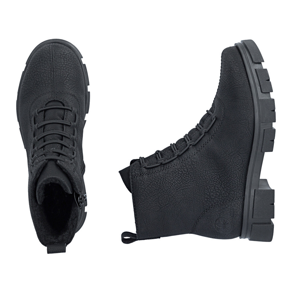 detail Dámská kotníková obuv RIEKER Y7150-01   BLACK   H/W6