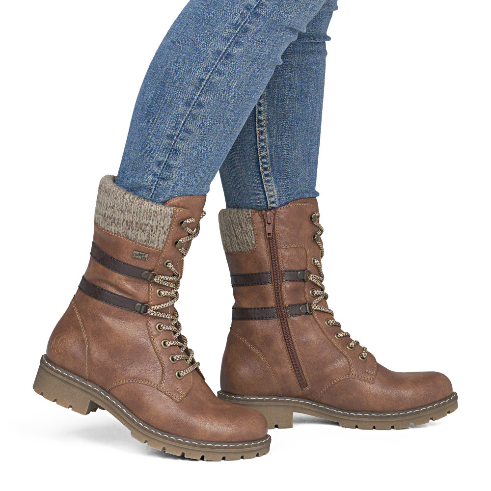 detail Dámská kotníková obuv RIEKER Y9107-24   BROWN   H/W6