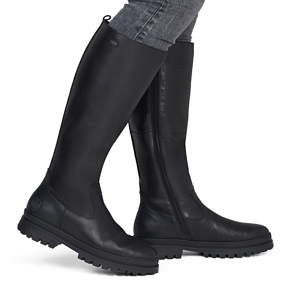 detail Dámské kozačky RIEKER Z5457-00   BLACK   H/W6