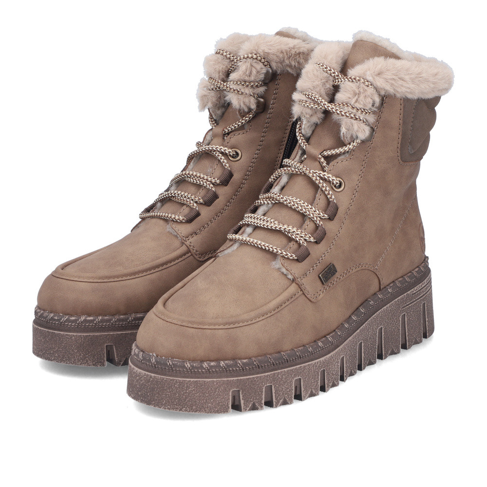 detail Dámská kotníková obuv RIEKER Z8906-20   BEIGE   H/W6