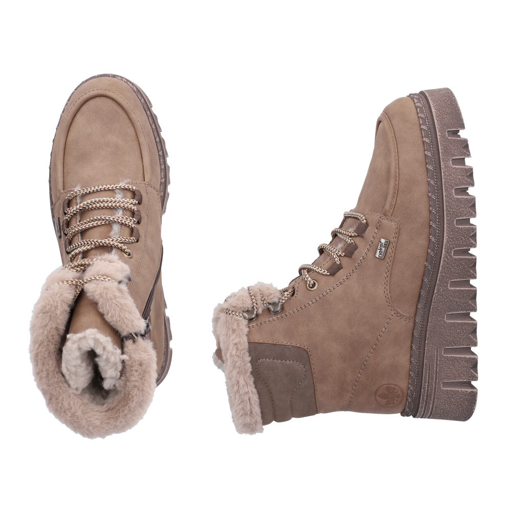 detail Dámská kotníková obuv RIEKER Z8906-20   BEIGE   H/W6